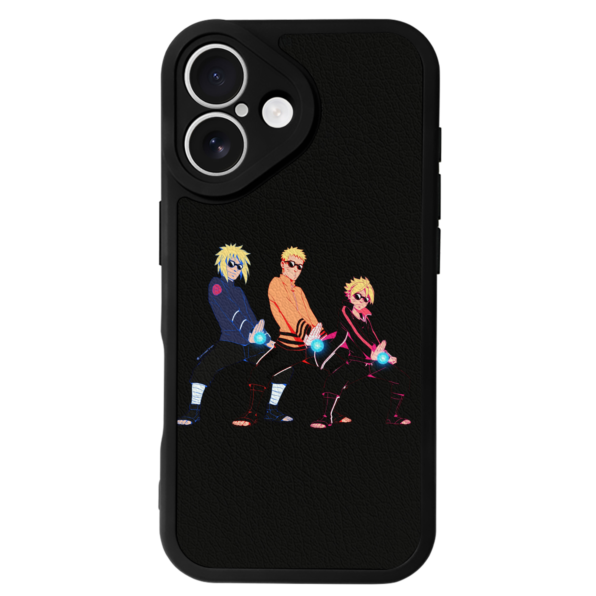 （画像用） NARUTO -ナルト- うずまき ナルト Uzumaki Naruto 【iPhone 16シリーズ対応】シリコンスマホケース（レザー調） 材質：シリコン